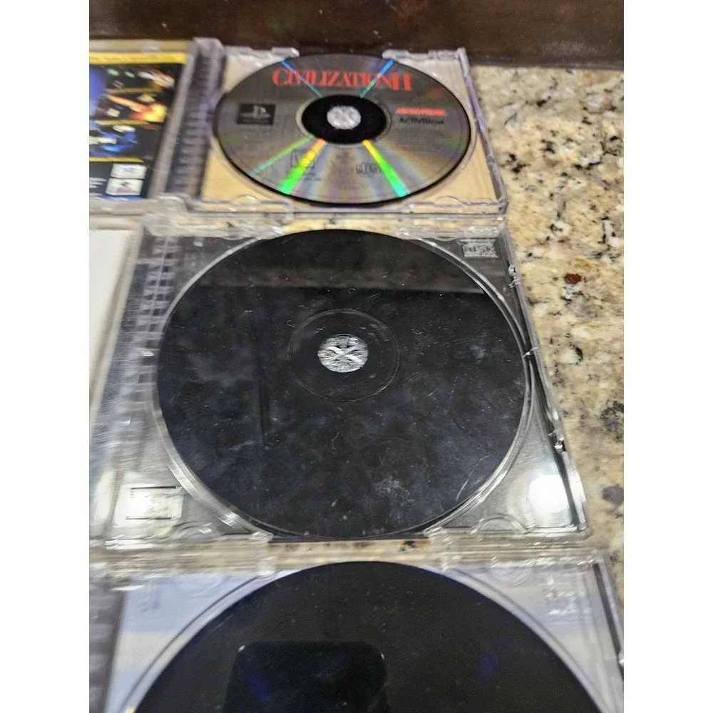 Lot of 4 Sony PlayStation 1 PS1 Games Civilization 2 Knockout Kings
